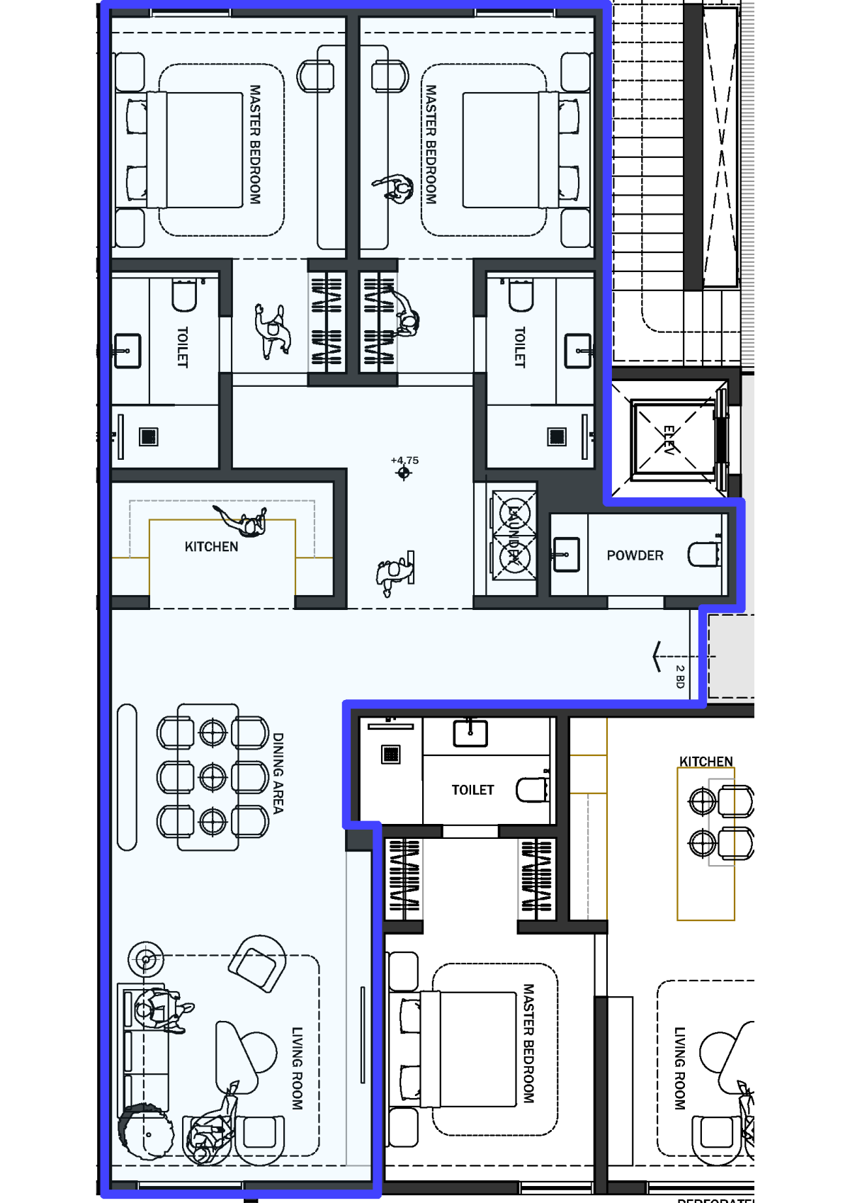 AP4 Apartment - 2 Bedrooms