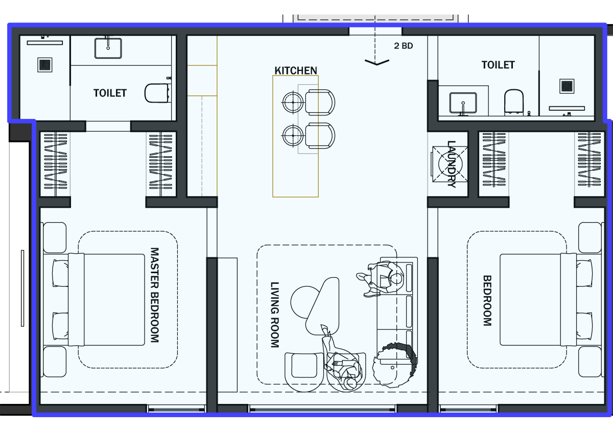 AP2 Apartment - 2 Bedrooms